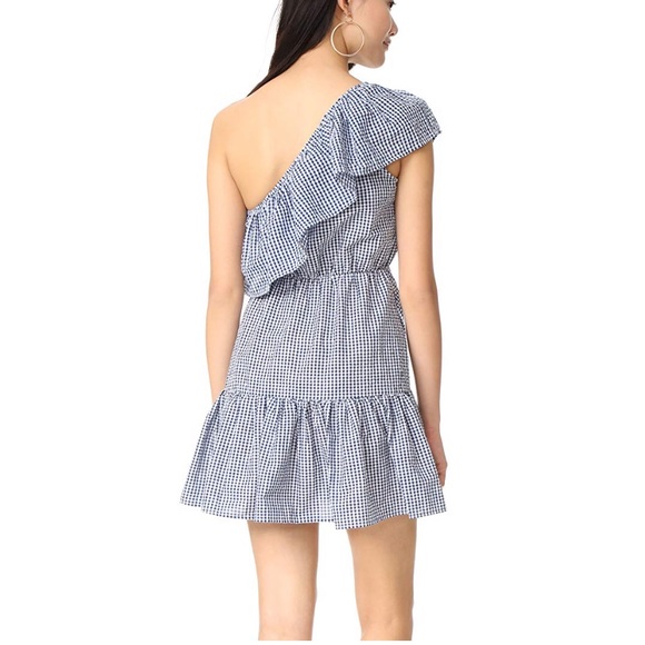 Minkpink wanderer one shoulder gingham dress - Picture 2 of 2